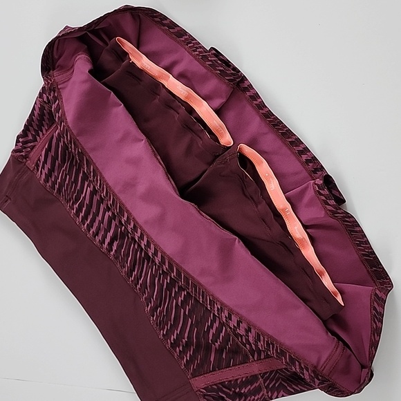 Lululemon Pace Rival Skirt II Shifted Horizon Red Grape Black Bordeaux Sz 6 Reg - Picture 8 of 15